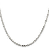 Sterling Silver 3.5mm Diamond-cut Spiga Chain - QD-64EA78CE-9914