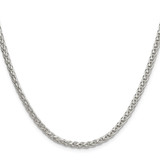 Sterling Silver 3.5mm Diamond-cut Square Spiga Chain - QD-72FD3C58-6784