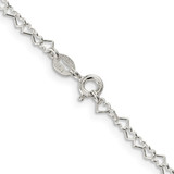 Sterling Silver 3.5mm Fancy Heart Link Chain - QF-4F3FB2CD-6292
