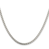 Sterling Silver 3.6mm Round Box Chain - QF-A4AA832C-7135