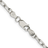 Sterling Silver 3.75mm Diamond-cut Long Link Cable Chain - QA-262B2594-5352