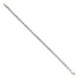 Sterling Silver 3.75mm Diamond-cut Rope Chain - QD-1C66657B-2558