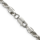 Sterling Silver 3.75mm Diamond-cut Rope Chain - QD-5828FEB6-1826