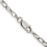 Sterling Silver 3.75mm Fancy Patterned Rolo Chain - QF-EFF2570D-8926