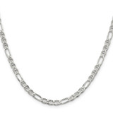 Sterling Silver 3.75mm Figaro Anchor Chain - QA-BC55482D-6562