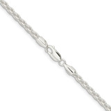 Sterling Silver 3.7mm Round Spiga Chain - QS-BF8504BA-2644
