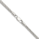 Sterling Silver 3.8mm Diamond-cut Round Franco Chain - QF-92928E6F-8140