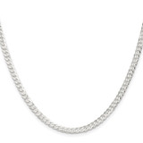 Sterling Silver 3.8mm Flat Curb Chain - QL-1660014A-9916