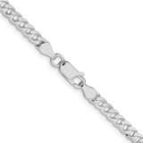 Sterling Silver 3.8mm Flat Curb Chain - QL-DFD2A019-4864