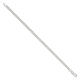 Sterling Silver 3.8mm Pav‚ Curb Chain - QC-319D744A-6588