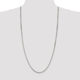 Sterling Silver 3.95mm Beveled Oval Cable Chain - QC-206790FB-5882