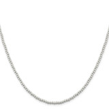 Sterling Silver 3mm Beads on Box Chain - QK-DC82EFF4-8461