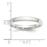 Sterling Silver 3mm Beveled Edge Size 4.5 Band