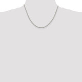 Sterling Silver 3mm Fancy Patterned Rolo Chain - QF-48536CA1-5970