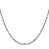 Sterling Silver 3mm Fancy Patterned Rolo Chain - QF-CC0EB73D-5425
