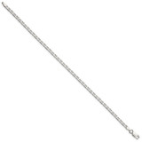 Sterling Silver 3mm Flat Anchor Chain Anklet - QA-42E2B385-4745