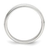 Sterling Silver 3mm Half Round Milgrain Size 6.5 Band