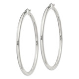 Sterling Silver 3mm Round Hoop Earrings - QE-A7CDD71B-2471
