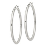 Sterling Silver 3mm Round Hoop Earrings - QE-C4F4D11A-6148