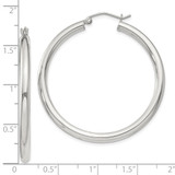 Sterling Silver 3mm Round Hoop Earrings - QE-E3084C88-8758