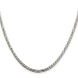 Sterling Silver 3mm Round Snake Chain - QS-0392525C-2632