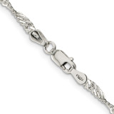 Sterling Silver 3mm Singapore Chain - QF-97866FAE-7060