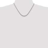 Sterling Silver 3mm Solid Rope Chain - QD-A6C6D4A8-9441
