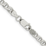 Sterling Silver 4.0mm D/C Flat Anchor Curb Chain - QF-8067002F-7997