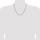 Sterling Silver 4.0mm Lightweight Flat Figaro Chain - QM-3F263CF7-7534