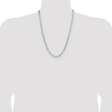 Sterling Silver 4.0mm Lightweight Flat Figaro Chain - QM-F08701C0-9794
