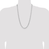 Sterling Silver 4.0mm Lightweight Flat Figaro Chain - QM-F76CCBF6-6617