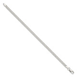 Sterling Silver 4.25mm 6 Side D/C Flat Double Curb Chain - QF-F67B6B3D-7984