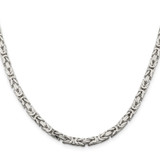 Sterling Silver 4.25mm Byzantine Chain - QB-AF5B0E81-8332