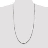 Sterling Silver 4.25mm Diamond-cut Rope Chain - QD-1209EC84-5088