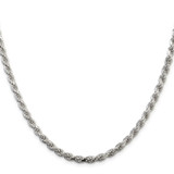 Sterling Silver 4.25mm Diamond-cut Rope Chain - QD-8CA640E5-5560