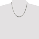 Sterling Silver 4.25mm Diamond-cut Rope Chain - QD-8CA640E5-5560