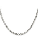 Sterling Silver 4.25mm Semi-solid Rolo Chain - QF-FA234352-8167