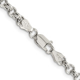 Sterling Silver 4.25mm Semi-solid Rolo Chain - QF-FD219BB3-2806