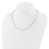 Sterling Silver 4.2mm Paperclip Link w/ 2in ext Necklace - QG-507B02C3-4663