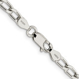 Sterling Silver 4.3mm Open Elongated Link Chain - QL-45966684-6205