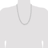 Sterling Silver 4.4mm D/C Paperclip Chain - QD-9914A231-8882