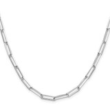 Sterling Silver 4.4mm D/C Paperclip Chain - QD-FF7E91C9-9910