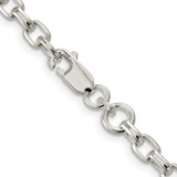 Sterling Silver 4.4mm Oval Fancy Rolo Chain - QF-8372BE1F-9108