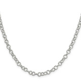 Sterling Silver 4.55mm Fancy Patterned Rolo Chain - QF-74DDF3A4-7736