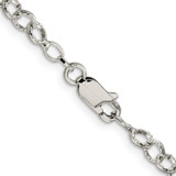 Sterling Silver 4.55mm Fancy Patterned Rolo Chain - QF-74DDF3A4-7736