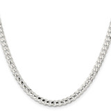 Sterling Silver 4.5mm Concave Beveled Curb Chain - QC-B9098D5B-6079