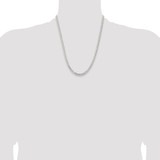 Sterling Silver 4.5mm Concave Beveled Curb Chain - QC-B9098D5B-6079