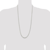 Sterling Silver 4.5mm Concave Beveled Curb Chain - QC-CB35F8CC-5932