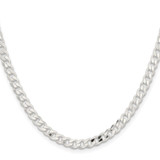 Sterling Silver 4.5mm Curb Chain - QC-1D2007C7-4193