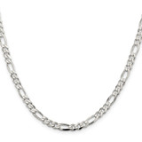 Sterling Silver 4.5mm Figaro Chain - QF-5A438529-5705